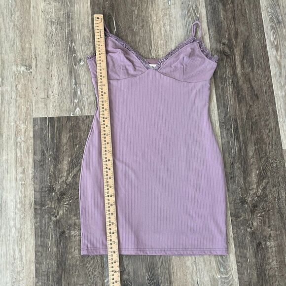 Superdown Stacie Lace Cami Slip Dress Lavender Size Medium - Picture 11 of 16